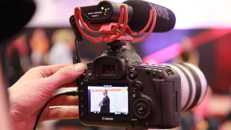 Making films during the event