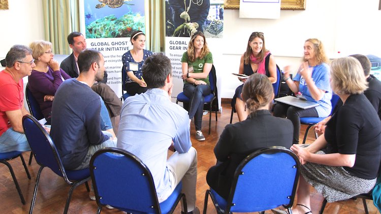 One of three woking group meetings