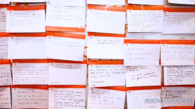 Participants share ideas on gridcards