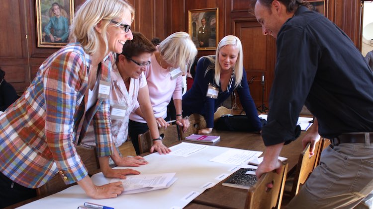 Small groups develop draft plans