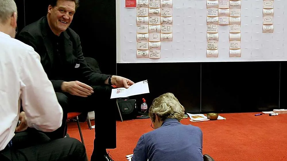 A board meeting at a ProMeet wallchart