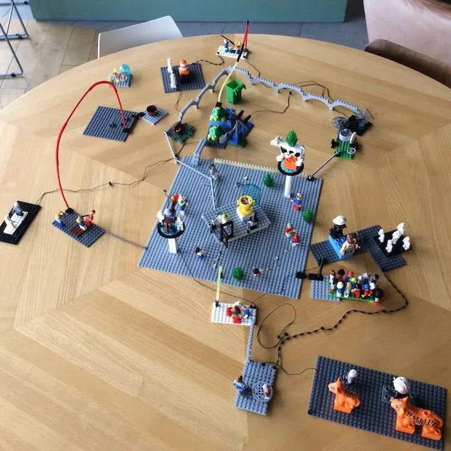 The vision connected to the agents that act on it